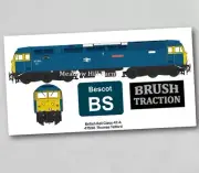 British Rail Class 47 Fridge Magnet 47590 Bescot BR Blue Diesel Locomotive