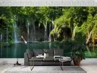 3D Waterfall Lake Wallpaper Wall Mural Removable Self-adhesive 232