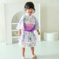 在飛比找Yahoo奇摩購物中心優惠-Augelute Baby童衣 女童日式雙色腰帶浴衣套裝 女