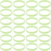 PERSELOSO 100Pcs Glow Dark Silicone Wristband Party Favors for Luminous Bracelets for Birthdays Carnivals and Night Events Lightweight Skin Friendly Design