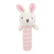 2 Pcs Baby Rattles Cartoon Soft Plush Animal Rattle Handbells Comfort