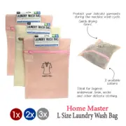 1x / 2x / 3x Laundry Wash Bag Home Master L Size 38cm x 29cm Quick Drying Fabric