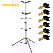 Hercules GS526B 6-Guitar Folding Yolk Guitar Stand with Locks