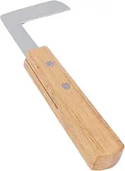 Hand Hoof Farrier Tool, Multifunctional Hoof Trimmer Wooden Handle Left Or Right Hand Hoof Trimming Tool, Hoof Knife Trimming Too Horse Farrier Tool for Ranches Farms
