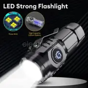 Super Bright Flashlight Three Eyes Hat Clip Light Mini Small Torch Camping