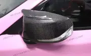 FOR INFINITI Q50 Q60 2014-2024 REAL CARBON FIBER SIDE MIRROR CAP COVER ***USA***