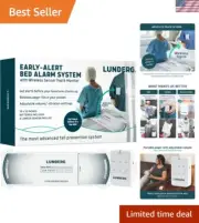 Early Alert Bed Alarm for Elderly Adults - Wireless Bed Sensor Pad & Pager - ...