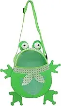Small Mesh Beach Bag,Frog Mesh Beach Bag - Portable Adjustable Frog Shape Tote for Boy Vacation Kids Girl Outdoor Collecting Travel Seashell