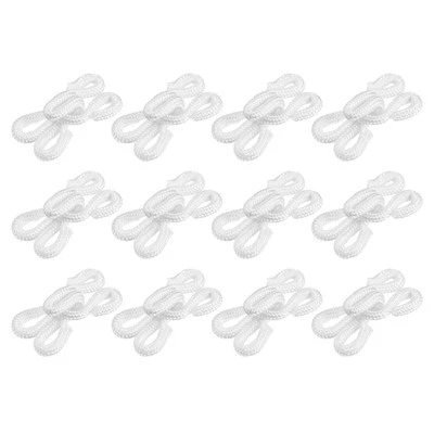 68pcs Iron Sewing Hooks and Eye Closures 23mm Long for Bra Trousers, White