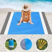 Beach Blanket Sandproof, 79" X 83" for 4-7 Persons Beach Mat,Waterproof