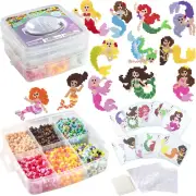 4,000Pc Mermaid W Carrier CASE - 21 Colors, 12 Unique Templates, 2 Peg Boards,