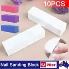 10Pcs Nail Sanding Block Art Buffer Block Files Grit Manicure Buffing Sanding OZ
