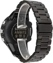 Replacement Strap Metal Watch Band for Suunto Ambit 2/2S/2R/3 Sport/3 Run/3 Peak (Black)