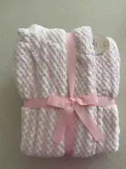 Peter Alexander Ladies Dressing Gown Pink/White Medium