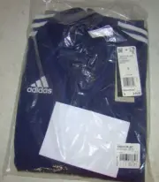 NWT Adidas Adult Mens Small Climalite Soccer TIRO19 Full Zip Blue Track Jacket