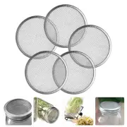 5 Pcs Sieve Lid Strainers Sprouting Lids Drinks Dispenser with Tap Can