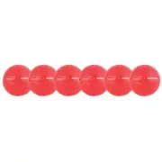 Champion Sports RXD6NRDSET Rhino Skin Dodgeball Set Neon Red - Set of 6