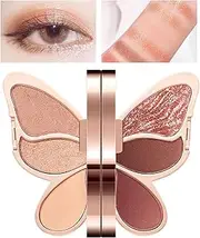 Eye Shadow Palette, 6 Colors Eyeshadow, Waterproof Eye Shadow, Matte Shimmer Makeup, Glitter Eye Shadow, Highly Pigmented Eyeshadow, Colorful Eye Cosmetics, Eye Makeup for Women, Glitter Make
