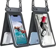 Double Space Detachable Waterproof Phone Case, IPX8 Pouch Dry Bag with Crossbody Lanyard Compatible for iPhone and All Smartphones,Dry Bag for Vacation for iPhone 15/14/13/12/11 Pro Max/Pro/Xr/Xs/SE