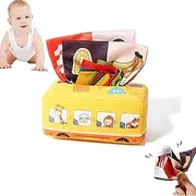 Baby Toys 6-12 Months, Baby Tissue Box Toy Montessori Toys 6-12 Months Sensory Toys for Babies 5 6 7 8 9 10 Month Old Baby Infant Toys Newborn Boys and Girls Baby Gifts