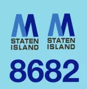 8682 HO scale 20" Staten Island decals