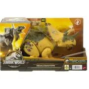 New Mattel - Jurassic World Wild Roar Regaliceratops Dino Trackers 22A