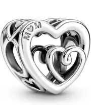 Authentic Pandora #790800C00 Entwined Infinite Hearts Charm