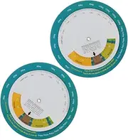 BUTIFULSIC 2pcs Bmi Index Wheel Height Weight Measurement Tool for Home Gym Wall Mounted Health Tracker Accurate Bmi Calculator Diet Monitoring