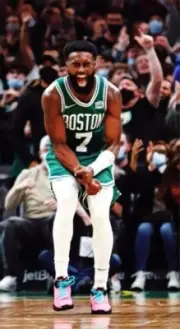 Classic Sports Prints - Boston Celtics Jaylen Brown - Ready2Hang - HUGE canvas