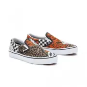 Vans Classic Slip-O "Dalmation Multi" VN0A5HTH448, Big Kids Junior US Size 4.5