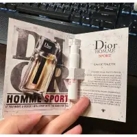 在飛比找蝦皮購物優惠-Dior迪奧HOMME SPORT針管淡香水