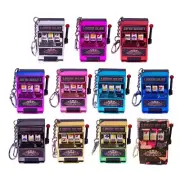 Mini Fruit Slot Machines Keychain Handmade Handbags Charm Pendant for Women Men