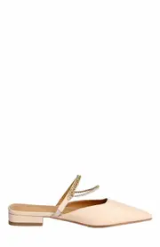 Belle & Bloom On The Go Leather Flat in Beige at Nordstrom, Size 8