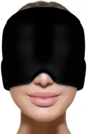 360° Migraine Relief Hat Ice Headache Wrap for Puffy Eyes, Tension, Sinus, St...