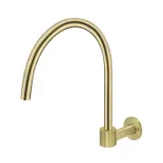 Round Brass High Rise Swivel Spout - PVD Tiger Bronze