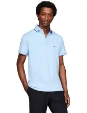 [Tommy Hilfiger] Monotype Interlock Polo in Blue