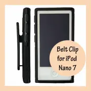 Black Belt Clip Soft Gel TPU Case Gym Running Cover for Apple iPod Nano 7