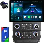 13.1 inch Android 13 Car Stereo Radio for Ford F150 2015-2021 Android Auto Carplay Touch Screen 5G WiFi Bluetooth GPS Navigation 6+64G Head Unit Upgrade Replacement Kit