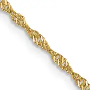 18 Inch 10K 1.3 mm Singapore Chain