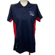 Adelaide Crows Polo Shirt Women's Size 12 Navy/Red Official AFL Football League