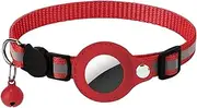 WZZHHJ Pet GPS Cat and Dog Tracker with 260mAh Battery and 7g Lightweight Design, Real-time Tracking, Waterproof Anti-Lost Collar, Suitable for Indoor/Outdoor Use, Compatible with Android/iOS (red)