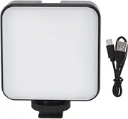 XIASABA RGB Camera Fill Light with High Color Rendering Adjustable Brightness Mini Foursquare Design Ideal for Live Broadcast Video Conferencing E Sports Games and More