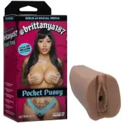 Doc Johnson Girls Of Social Media @brittanya187 Pocket Pussy - Brown Vagina Stro