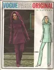 VOGUE PARIS ORIGINAL 2484-DESIGNER GIVENCHY,LADIES TUNIC PANTS PATTERN 10 uncut