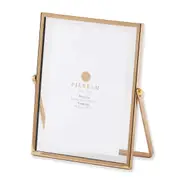 Pilbeam Living Stelle Metal 4x6" Photo Frame Display Picture Stand Holder Gold