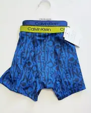 Calvin Klein Big Boys Performance Boxer Brief Underwear 2 Pk Multi Sz XS (4/5)