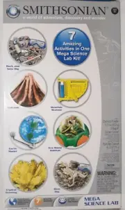 Smithsonian 7 Activities Mega Science Lab Kit - Adventure Discovery & Wonder