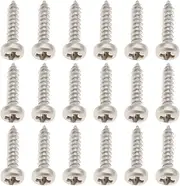 VGOL 50 Pieces Guitar Tuner Machine Head Mounting Screws M2 10mm Metal Guitar Tuners for Acoustic Electric Guitar Bass Silver