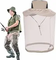 Fly Net Hat - Breathable Soft Comfortable Head Protection Net - Multifunctional Fine Mesh Bucket Hat for Gardening