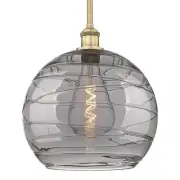 Innovations Lighting 616-1S 15 14 Athens Deco Swirl Pendant - Brass